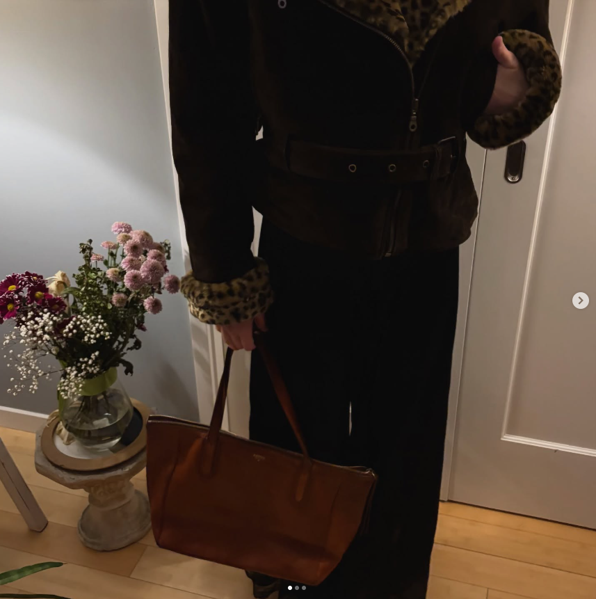 🤎 Vintage Fossil Leather Tote Bag 🤎