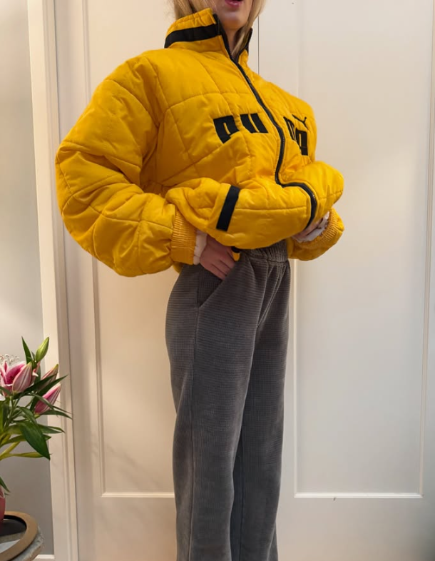 💛 Vintage Puma Quilted Puffer Jacket 💛