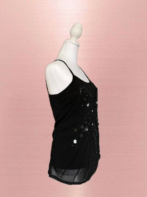 Black Beaded Top🖤