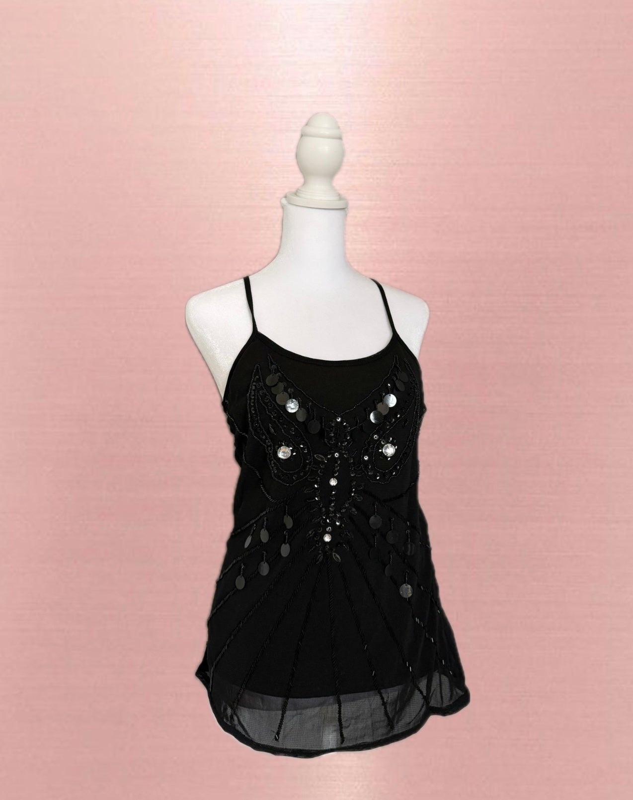 Black Beaded Top🖤