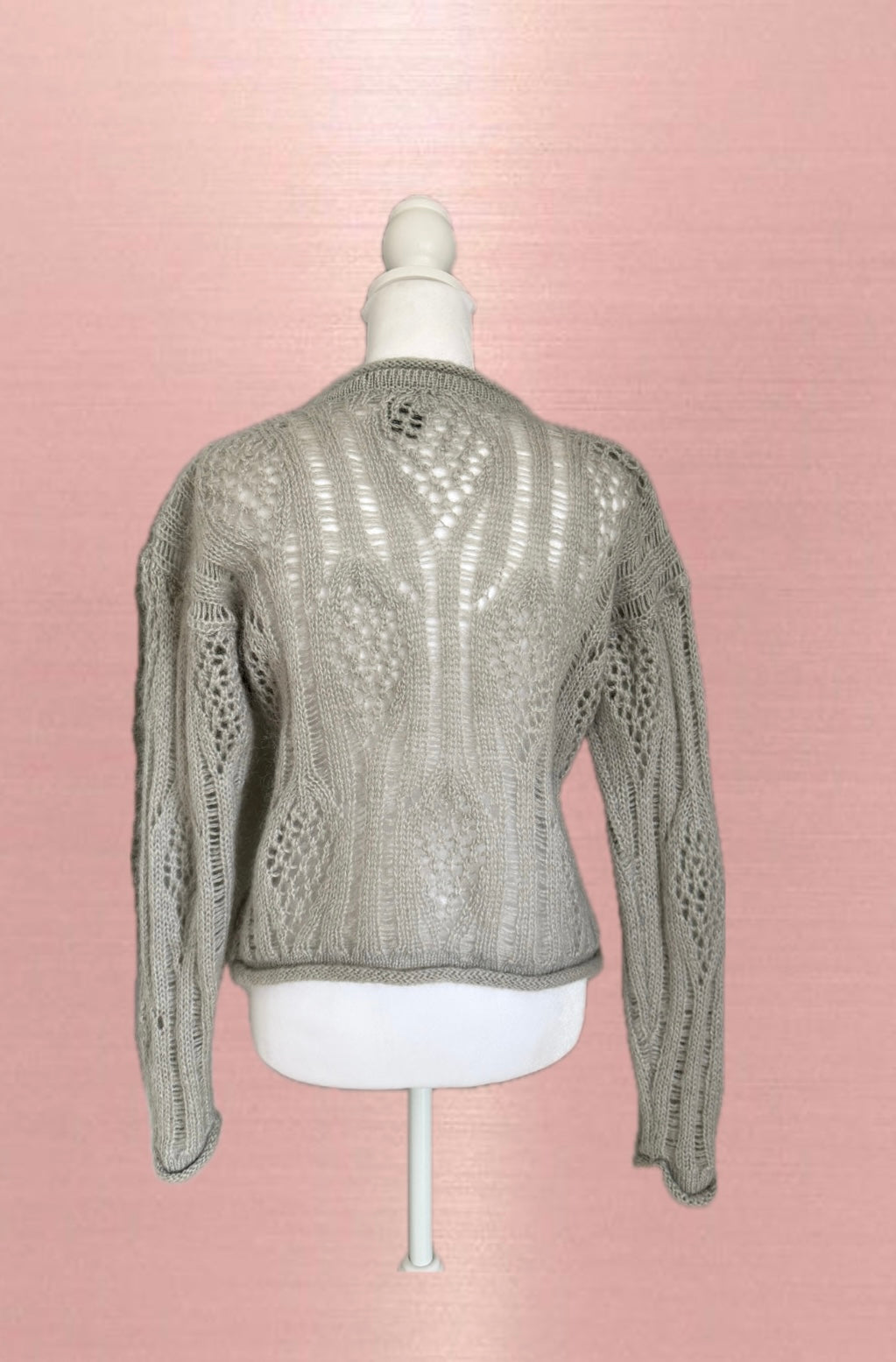 Open knit pullover
