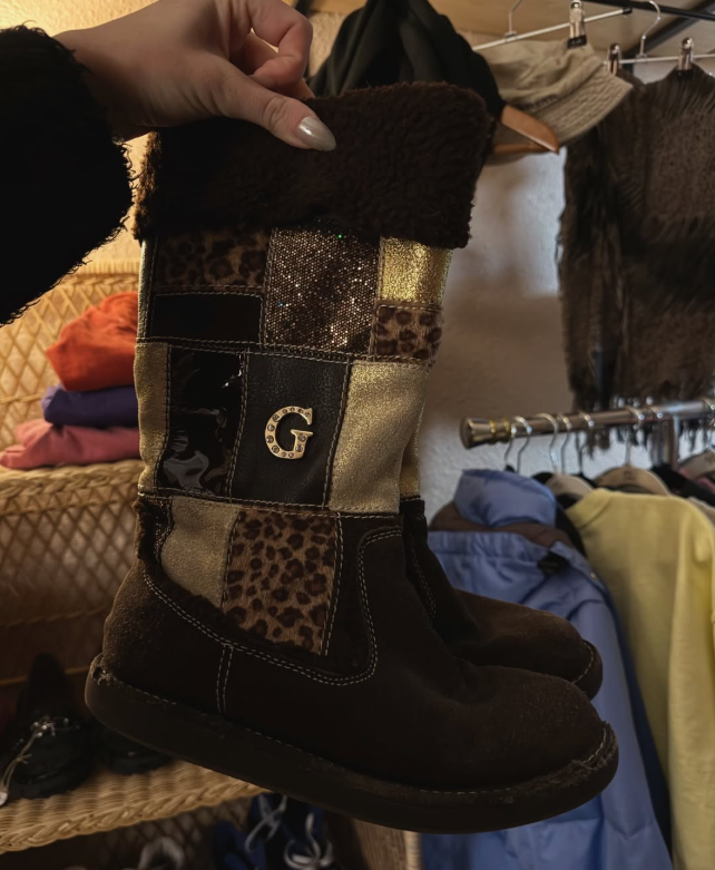 🤎 Patchwork Faux Fur Winter Boots 🤎